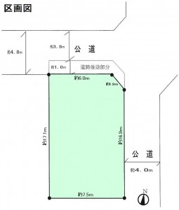 春日部市南４丁目　区画図