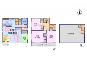 西金野井　間取図@